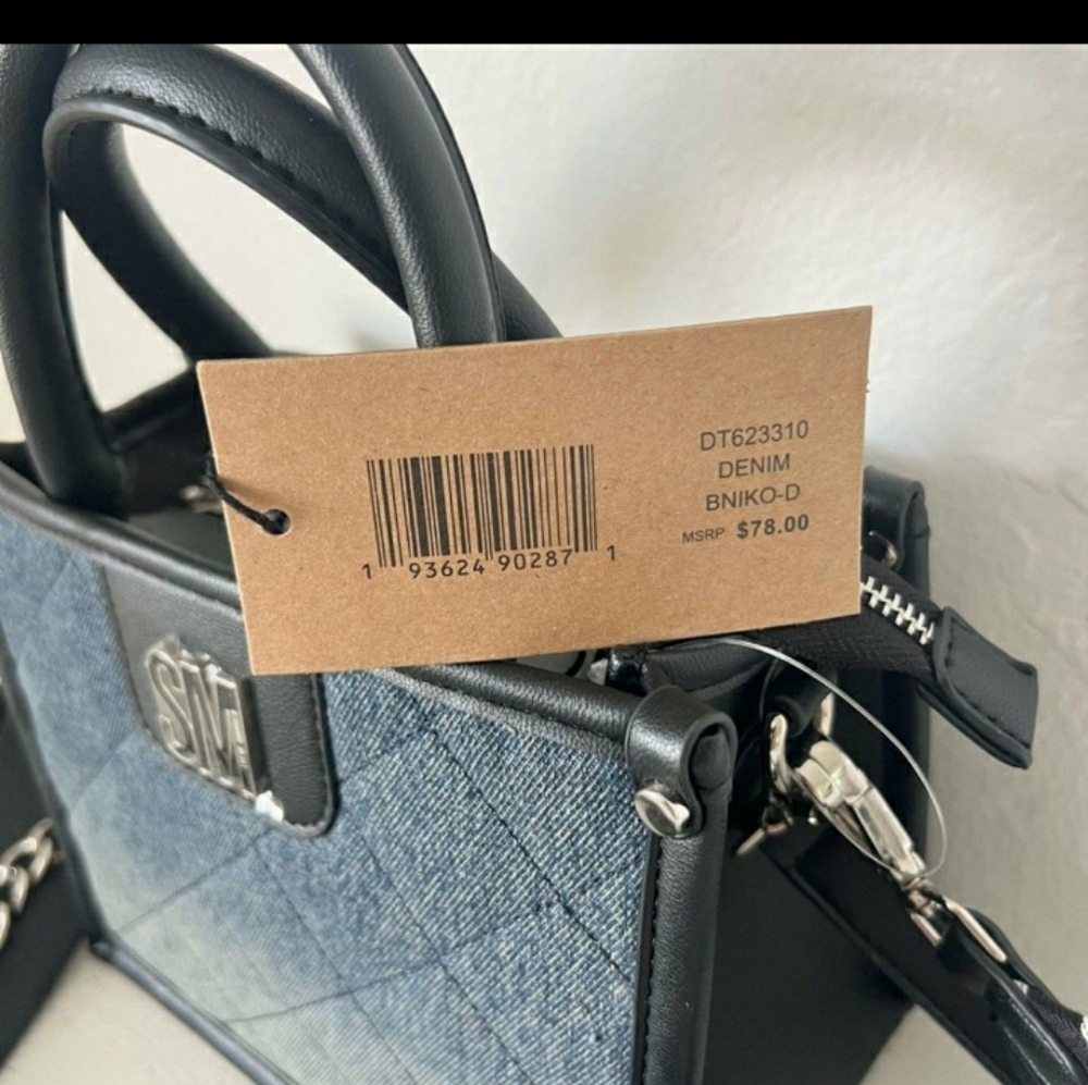 Steve madden denim tote - Picture 3 of 9